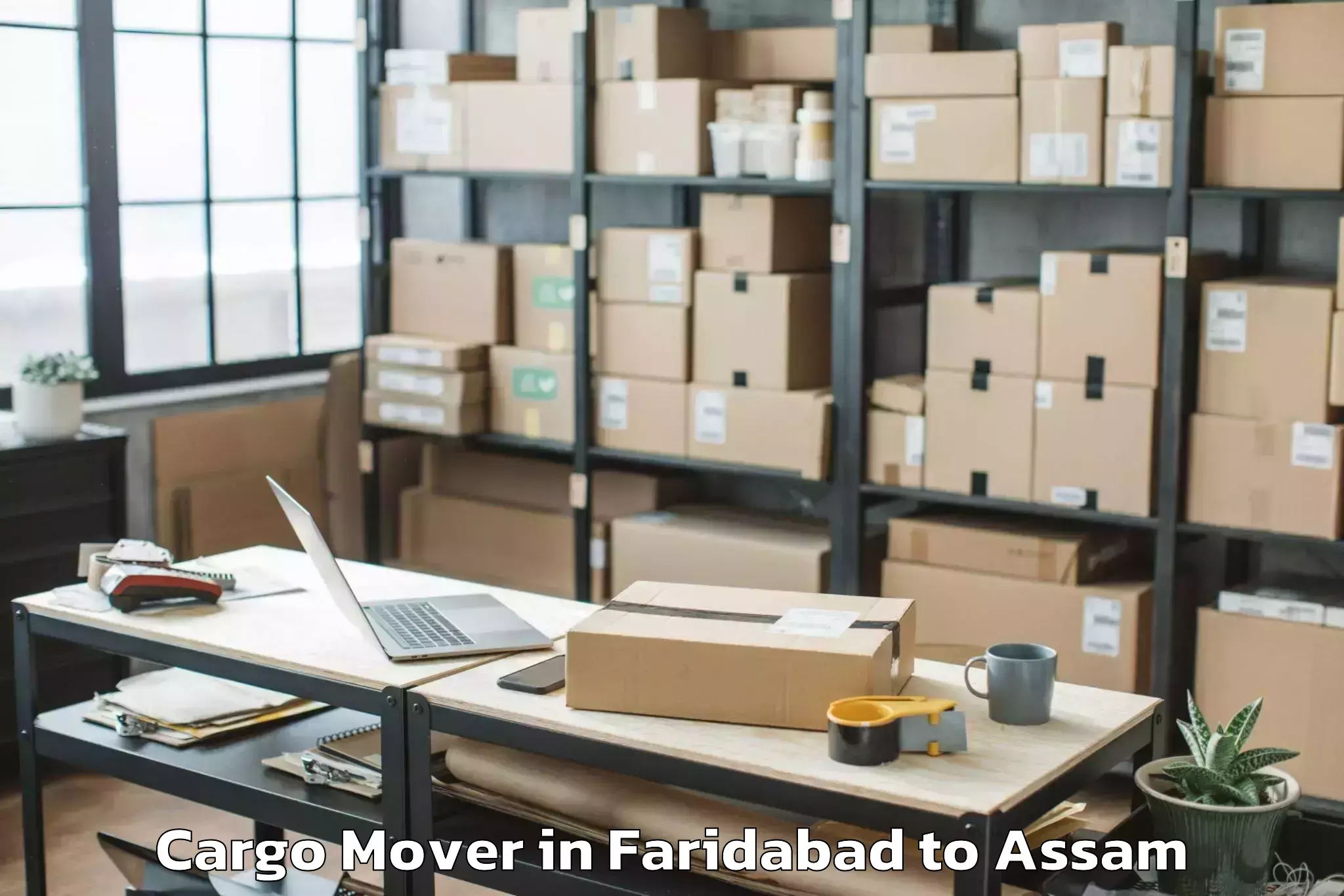 Discover Faridabad to Marigaon Cargo Mover